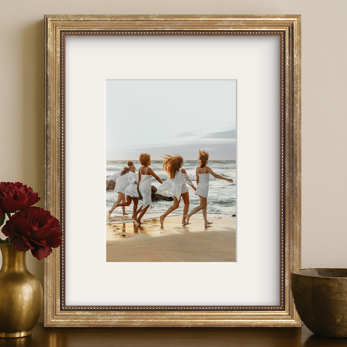 Americanflat Vintage Frames with Mat | Antique-Style Molding