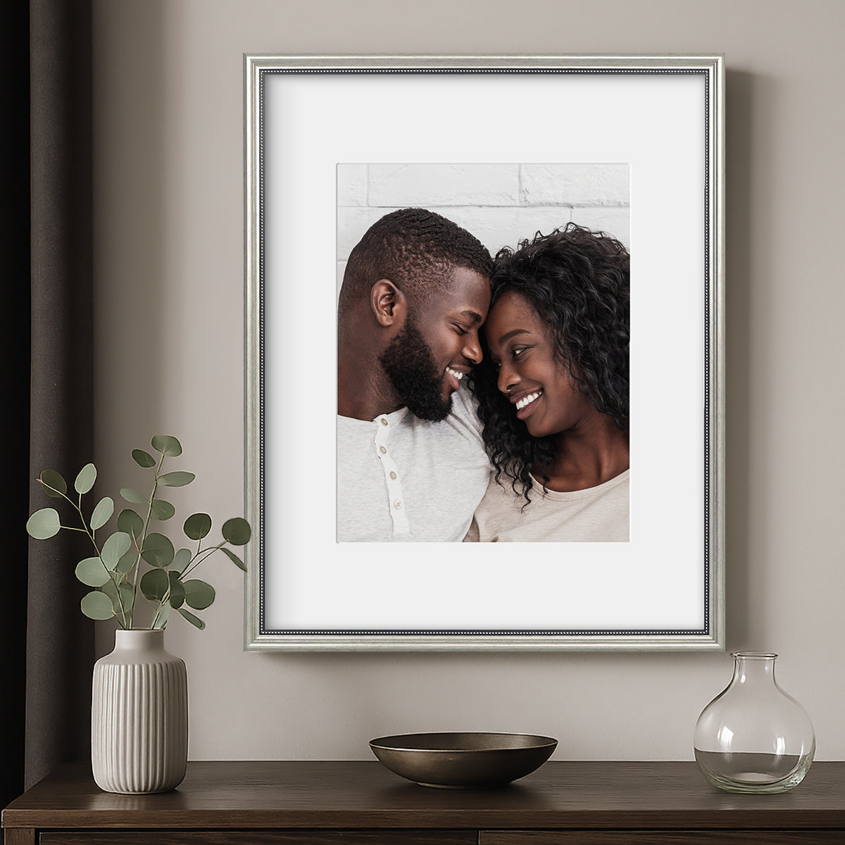 Americanflat Vintage Frames with Mat | Distressed Molding