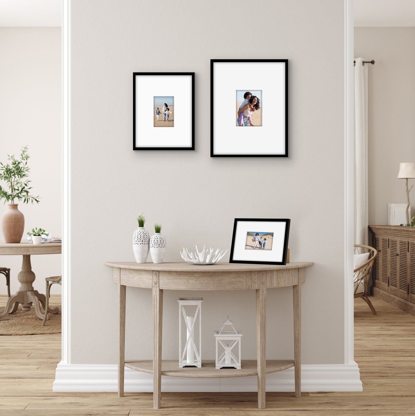 Americanflat Set of 3 Picture Frames | Gallery Wall Frame Set | Black
