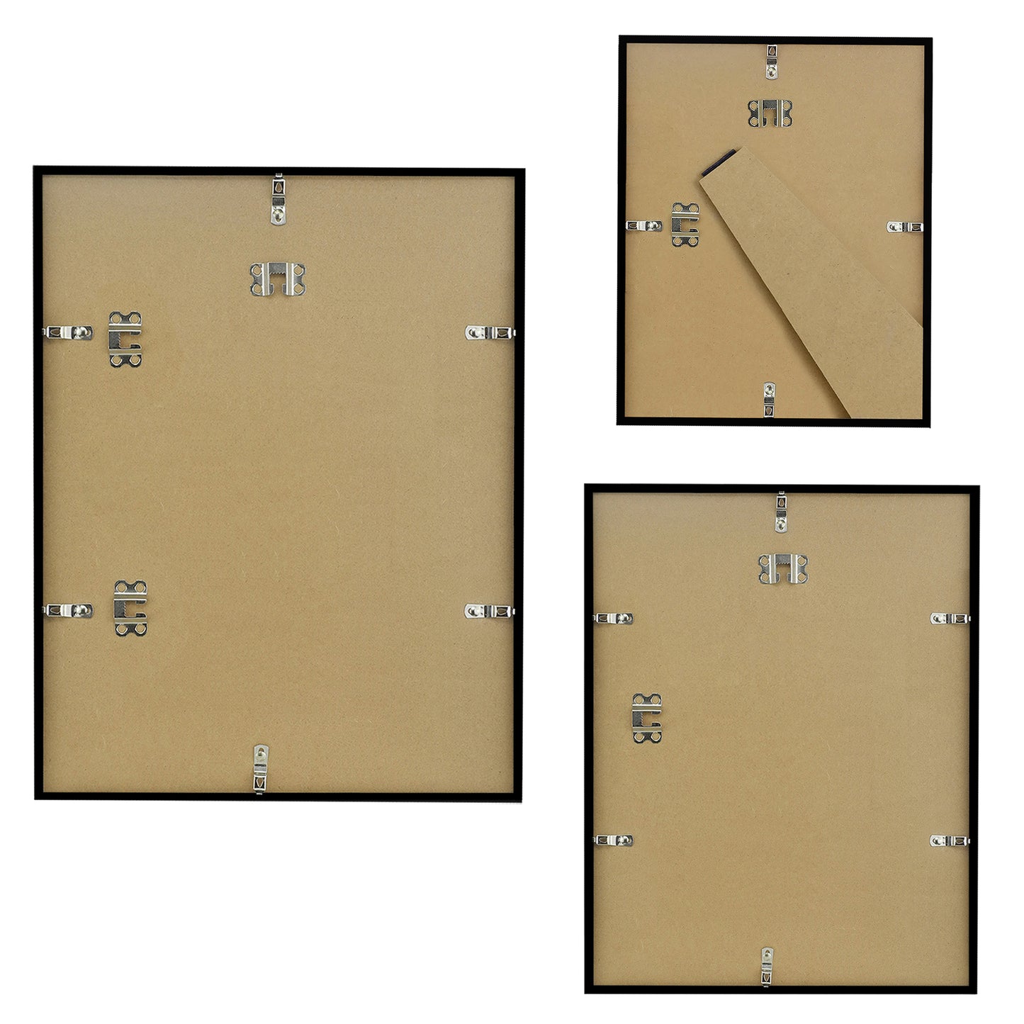 Americanflat Set of 3 Picture Frames | Gallery Wall Frame Set | Black