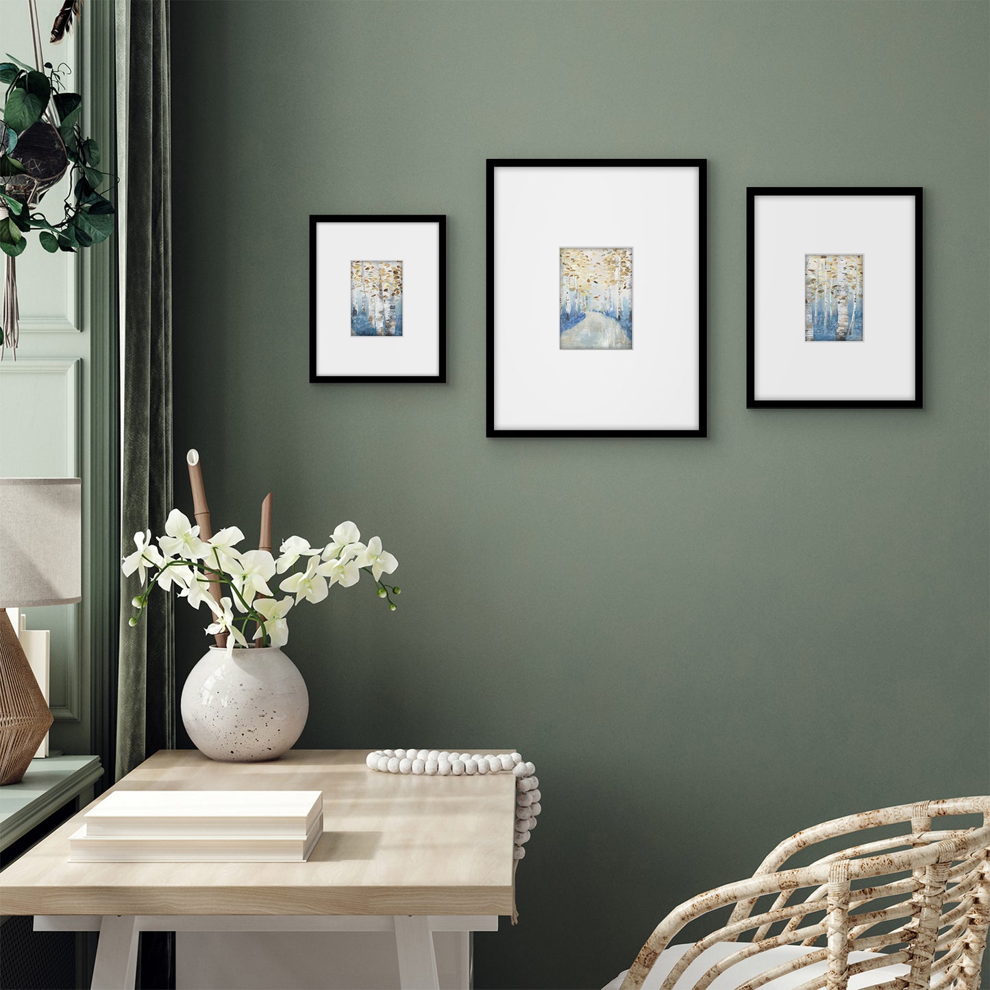 Americanflat Set of 3 Picture Frames | Gallery Wall Frame Set | Black