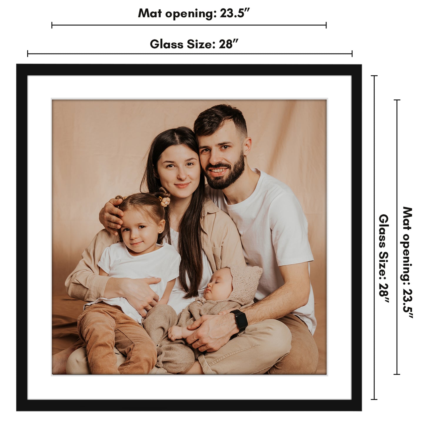 Gallery Picture Frame with Mat | Streamline Collection