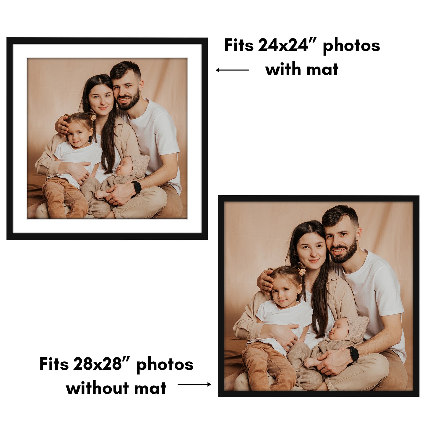 Gallery Picture Frame with Mat | Streamline Collection