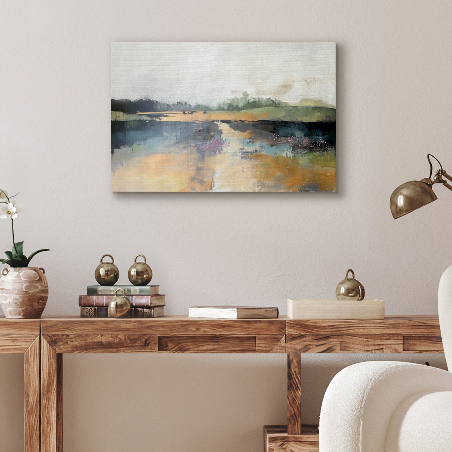Americanflat Nature-Inspired Canvas Wall Art - Gallery Wrap - Emerald Drift