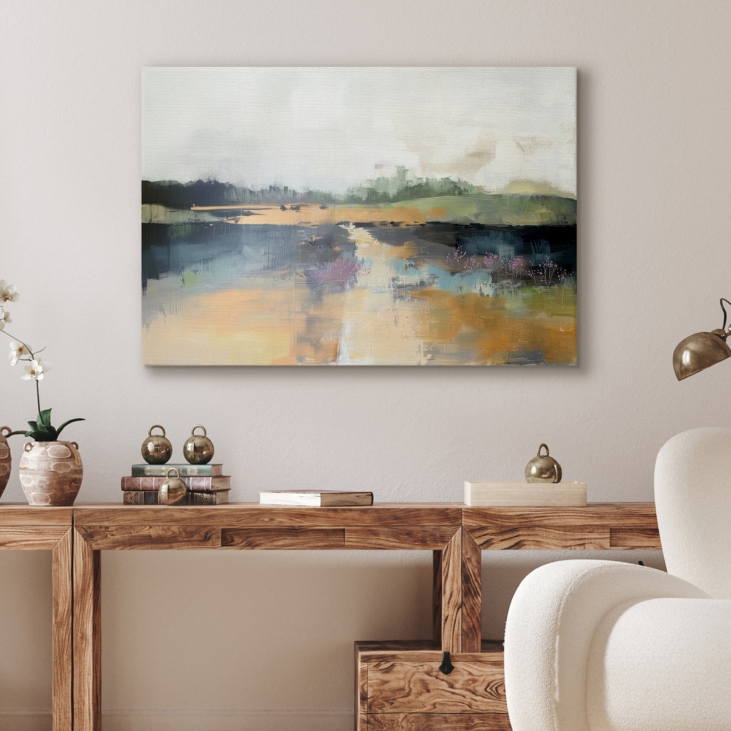 Americanflat Nature-Inspired Canvas Wall Art - Gallery Wrap - Emerald Drift