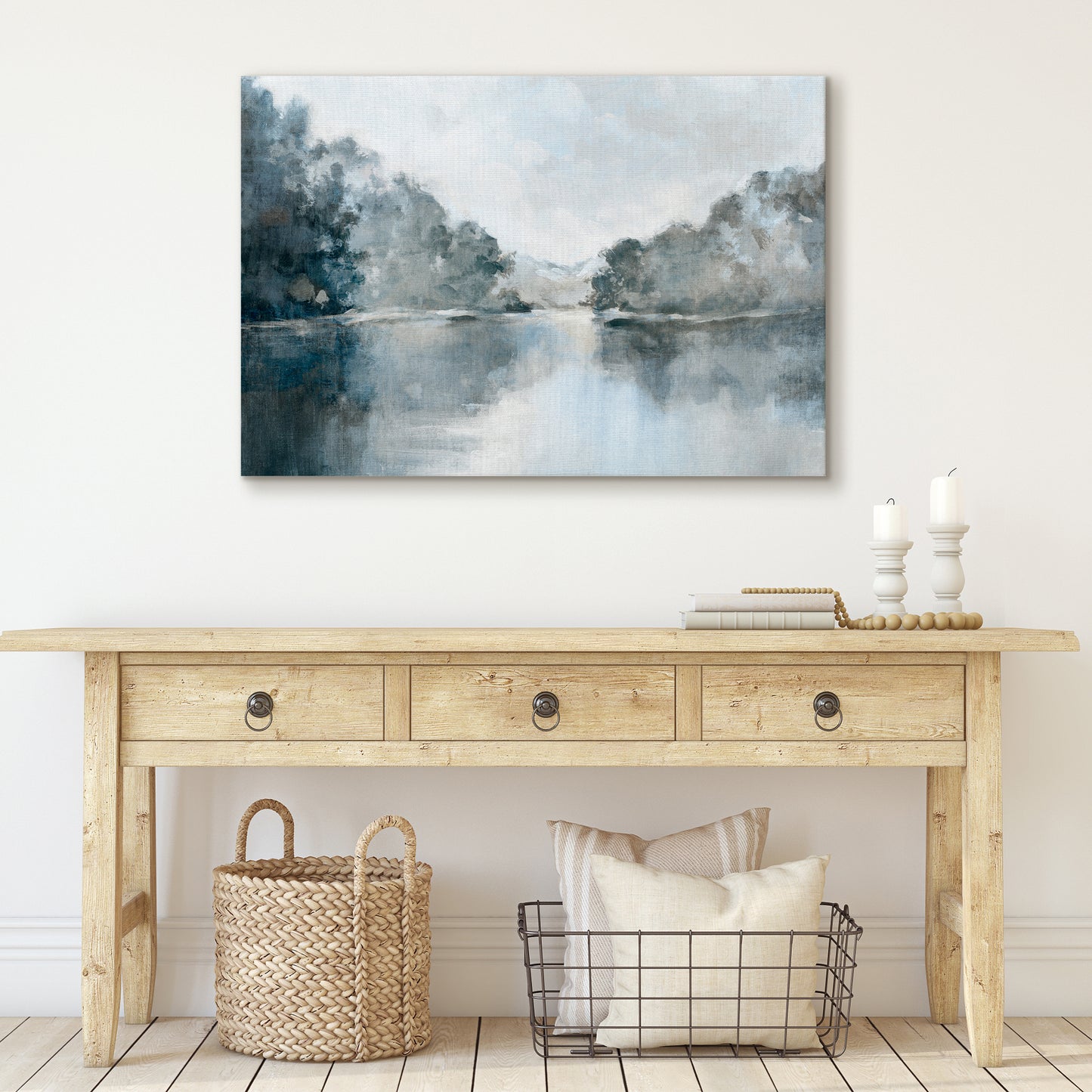 Americanflat Nature-Inspired Canvas Wall Art - Gallery Wrap - Whispers of the Blue Pond