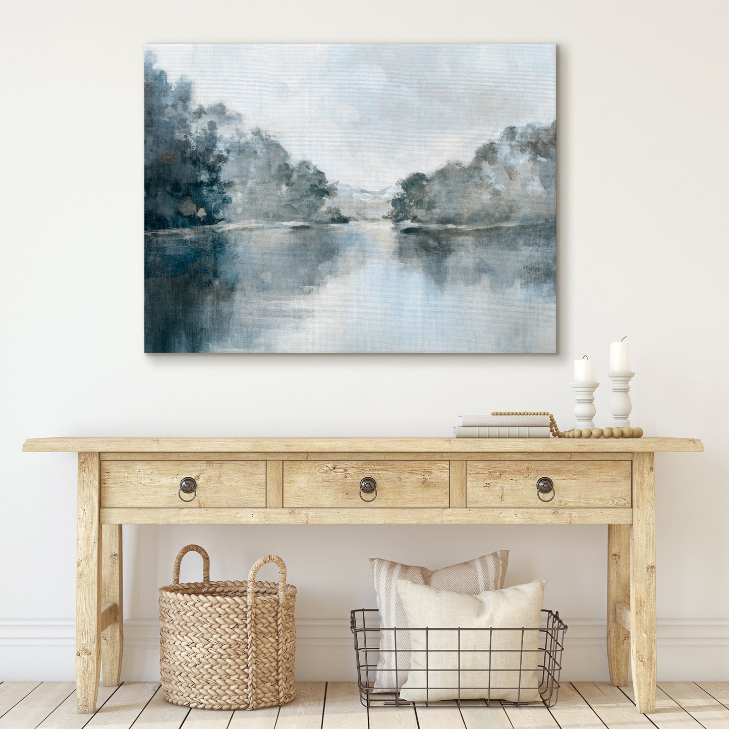Americanflat Nature-Inspired Canvas Wall Art - Gallery Wrap - Whispers of the Blue Pond