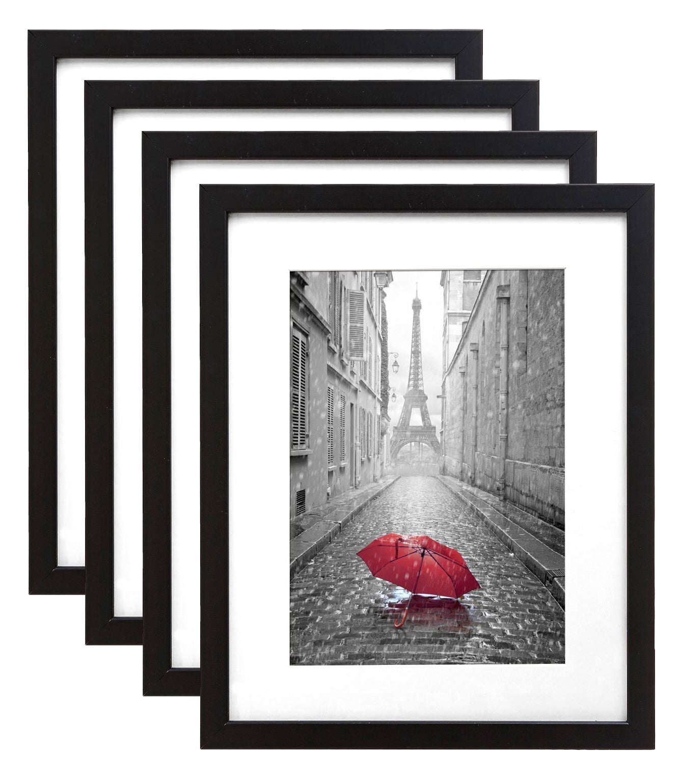 Set of 4 - Gallery Picture Frame with Mat | Signature Collection