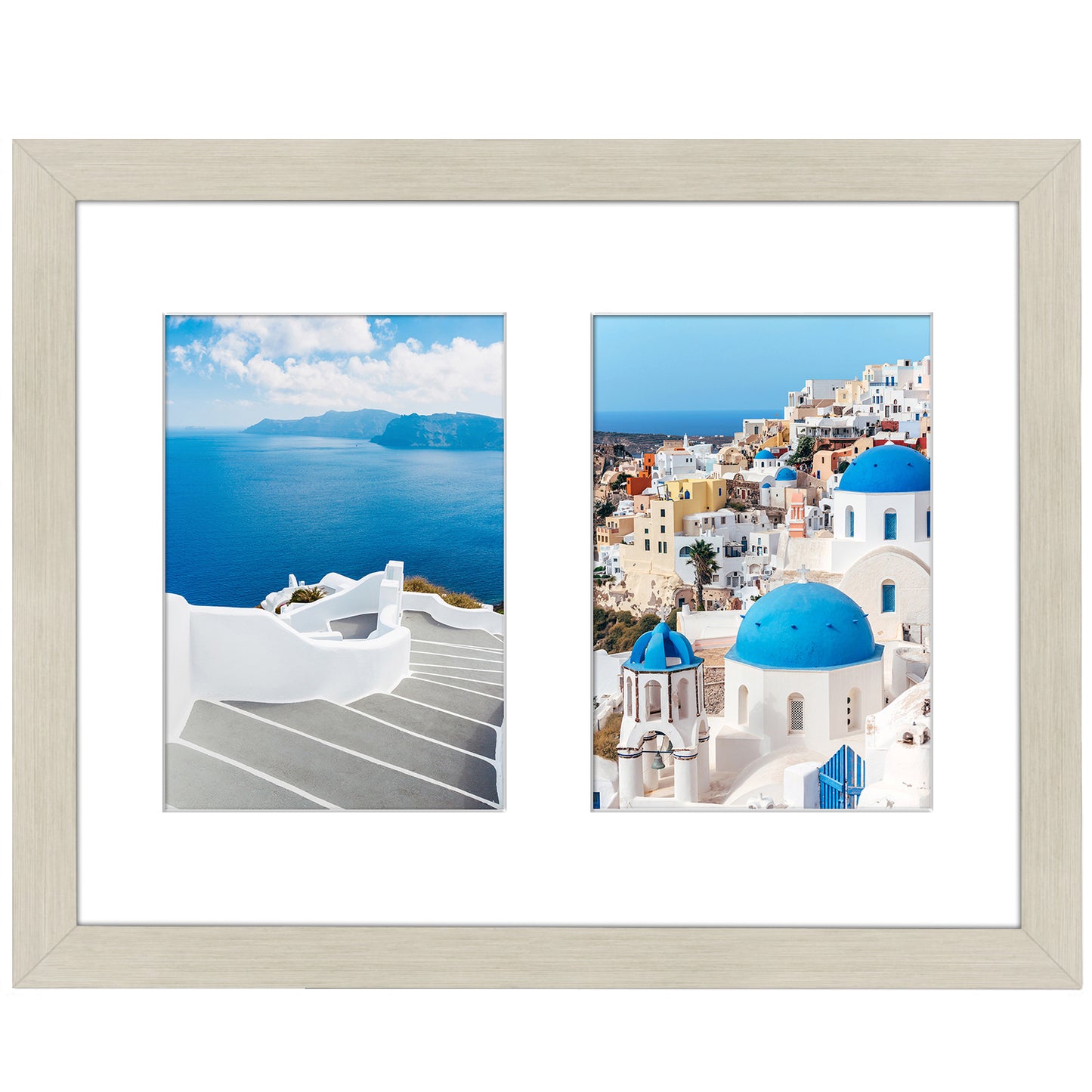 Double Collage Picture Frame for 5x7 | Multi-use Display | Choose Color