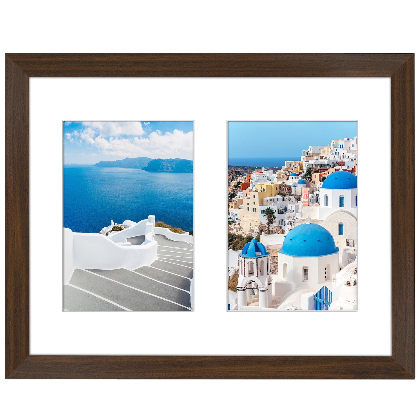 Double Collage Picture Frame for 5x7 | Multi-use Display | Choose Color