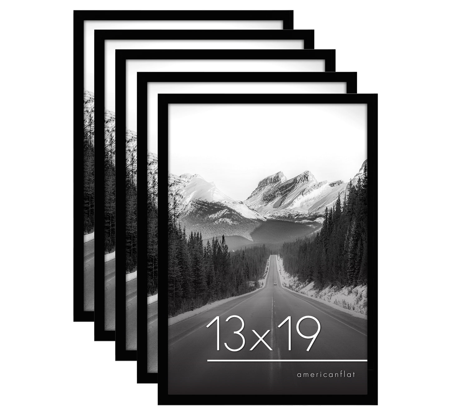 Set of 5 - Classic Gallery Picture Frame without Mat | Galleria Collection
