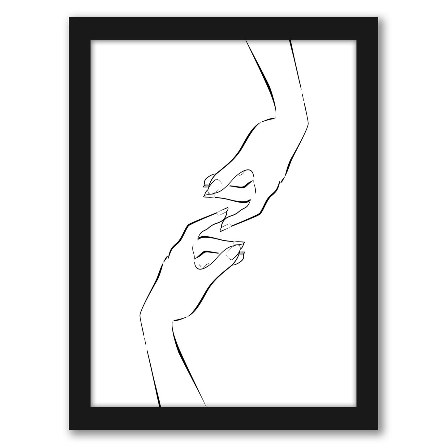 Touching By Martina - Framed Print