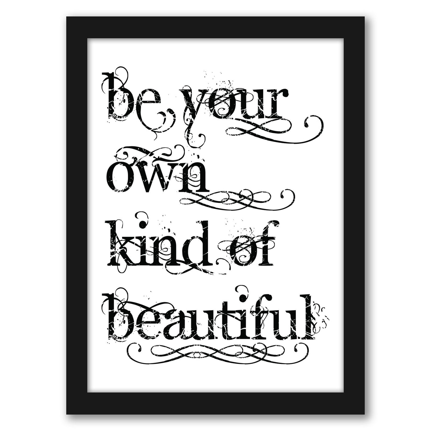 Be Own Beautiful by Amy Brinkman - Framed Print