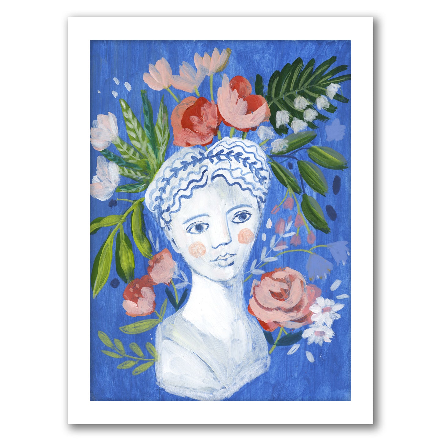 Mykonos Bust I By Sharon Montgomery - Framed Print