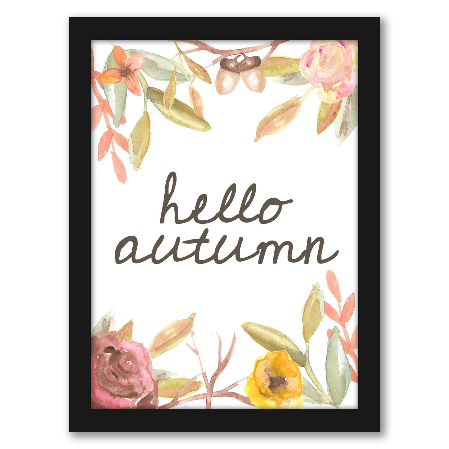 Hello Autumn Botanical by Jetty Home Framed Print