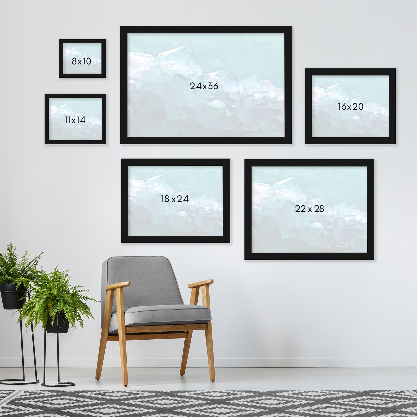 Water Crystals by Emanuela Carratoni - Framed Print