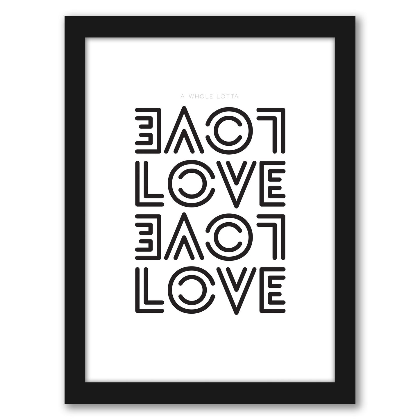 Whole Lotta Love by Visual Philosophy - Framed Print