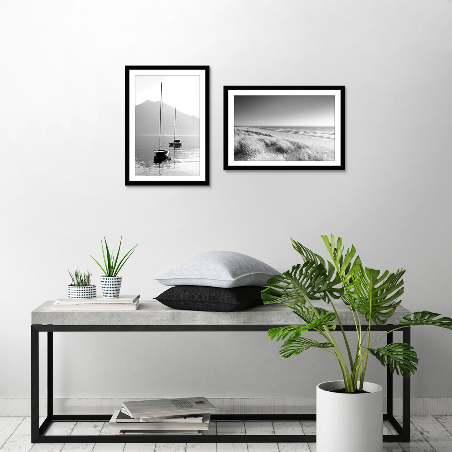 Set of 2 - Classic Gallery Picture Frame with Mat | Galleria Collection
