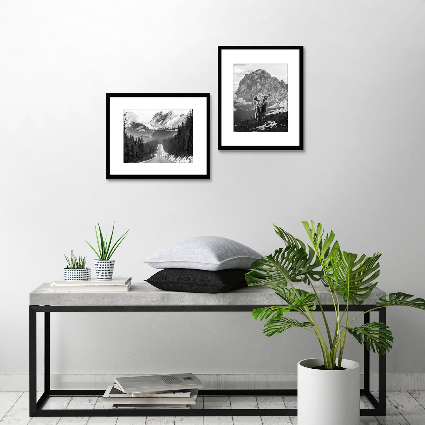 Set of 2 - Classic Gallery Picture Frame with Mat | Galleria Collection