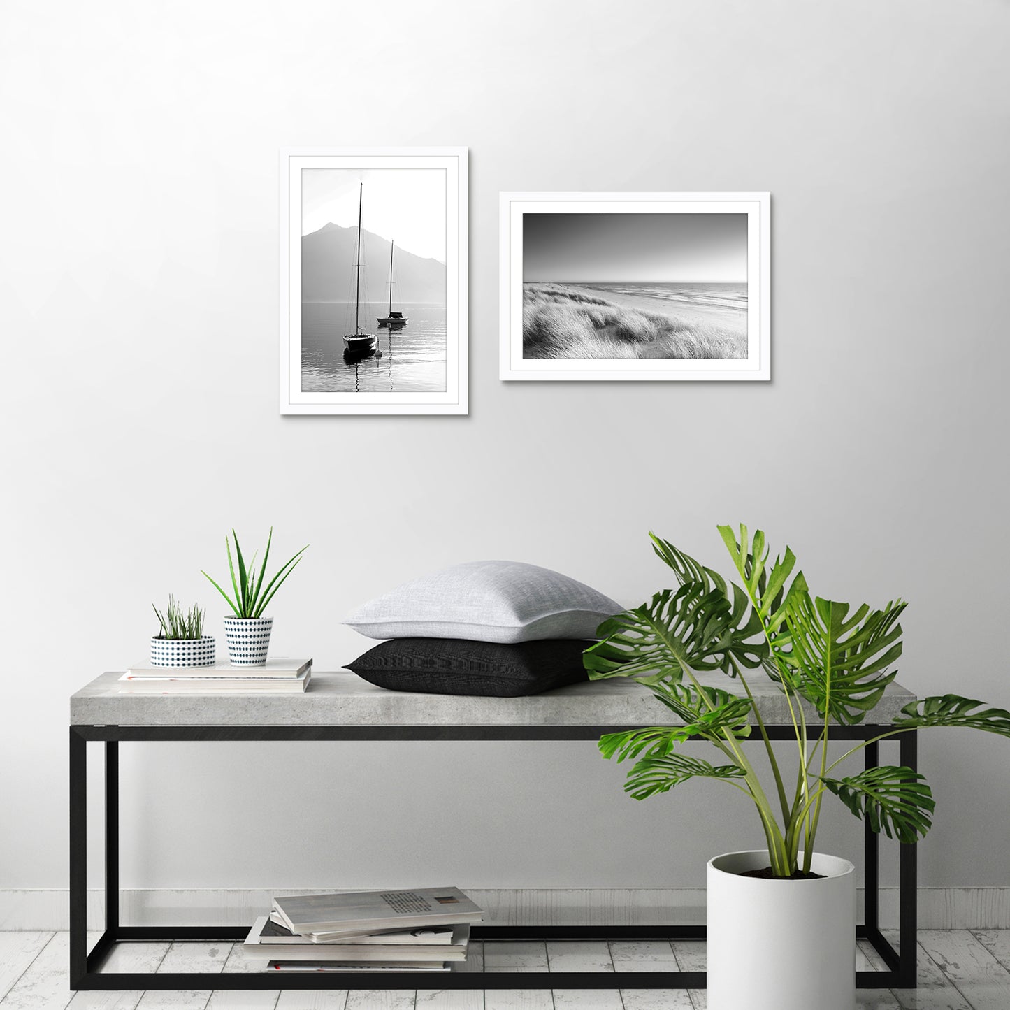 Set of 2 - Classic Gallery Picture Frame with Mat | Galleria Collection