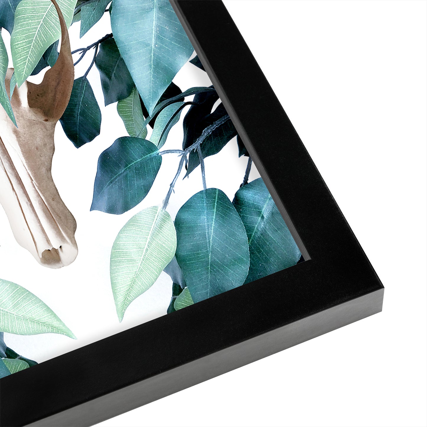 Greenery Skull by Emanuela Carratoni - Framed Print