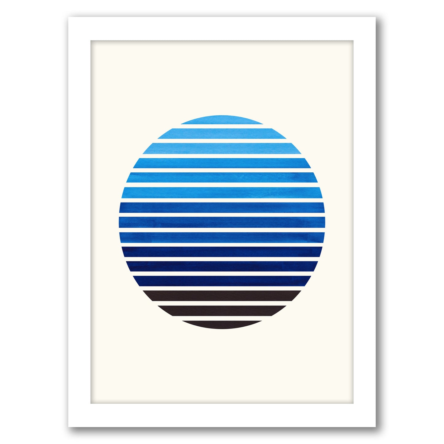Blue Sunset By Ejaaz Haniff - Framed Print