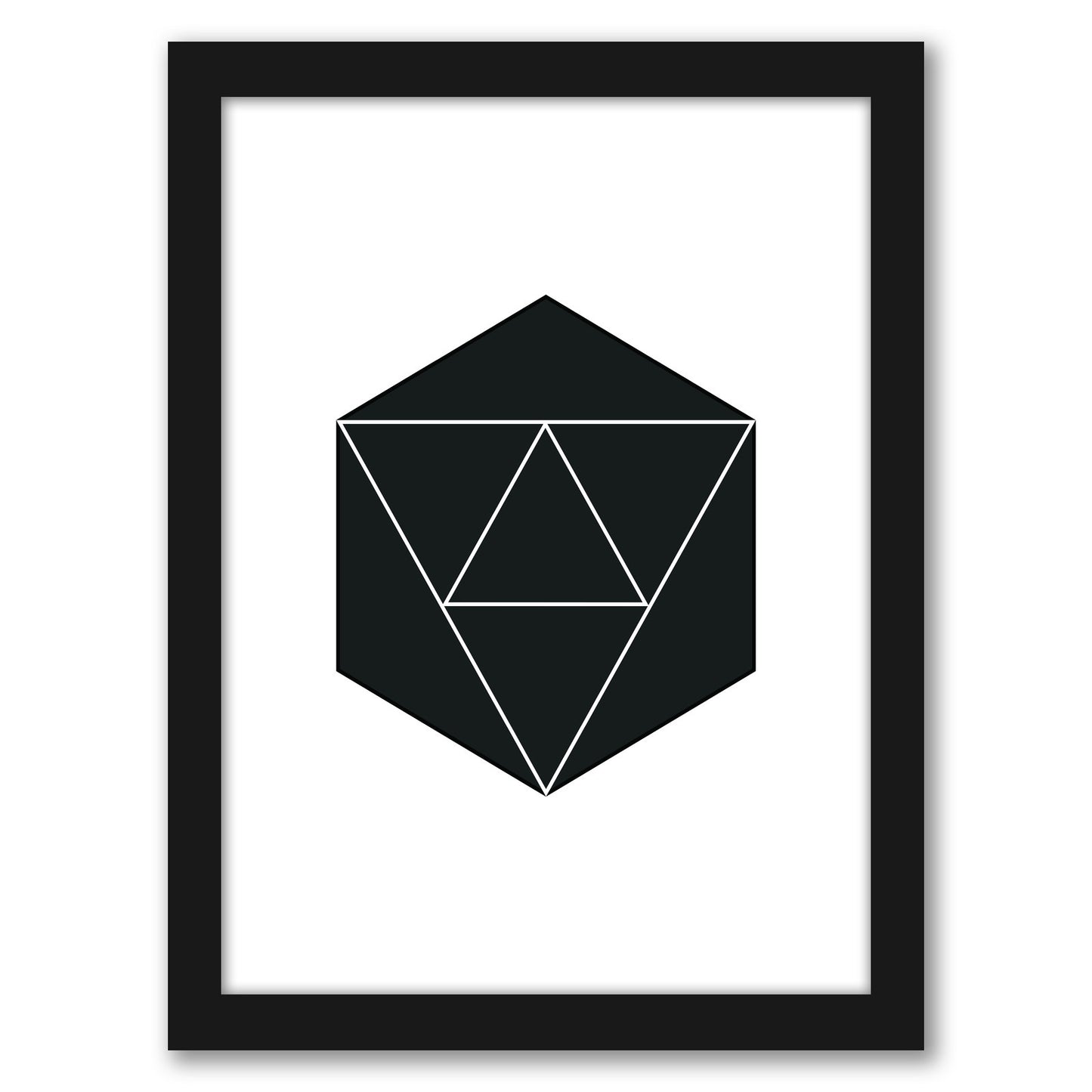 Geometric Art 21 by Pop Monica Framed Print