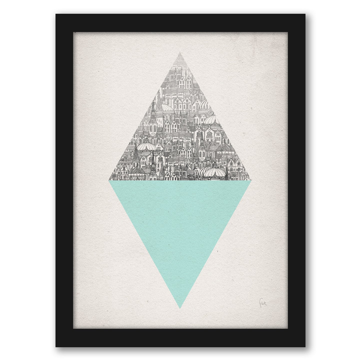 Diamond by David Fleck - Framed Print