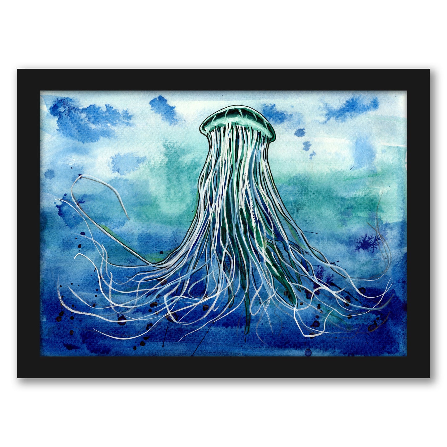 Emperor Jellyfish by Sam Nagel - Framed Print