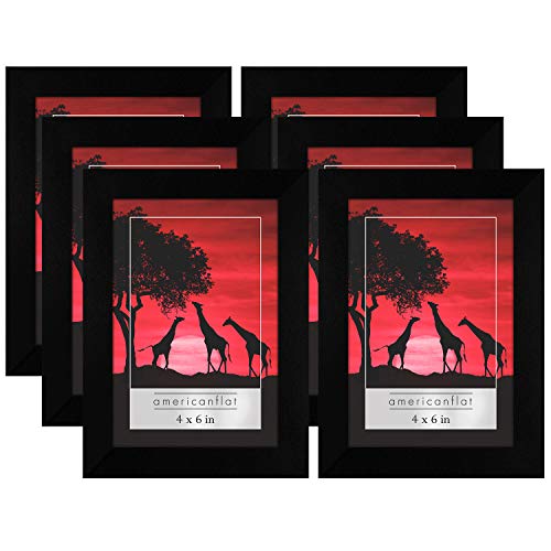 Americanflat 30x30 Picture Frame in Black - Thin Border Photo Frame with Polished Plexiglass - Wall Picture Frame with Hanging Hardware Included for