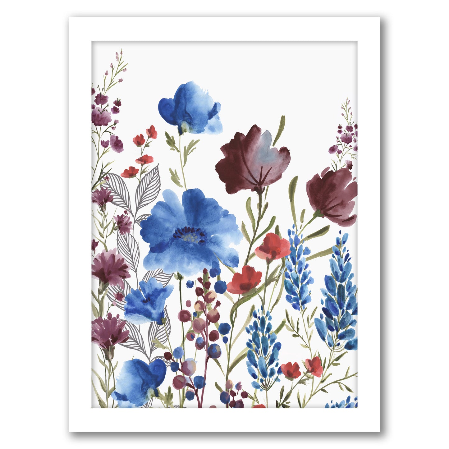Willow herb I by PI Creative Art - Framed Print