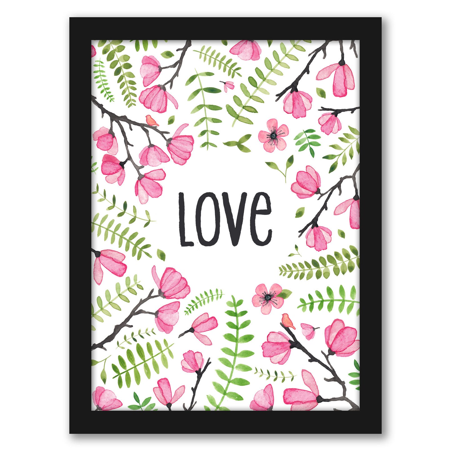 Love Floral by Elena O'Neill - Framed Print