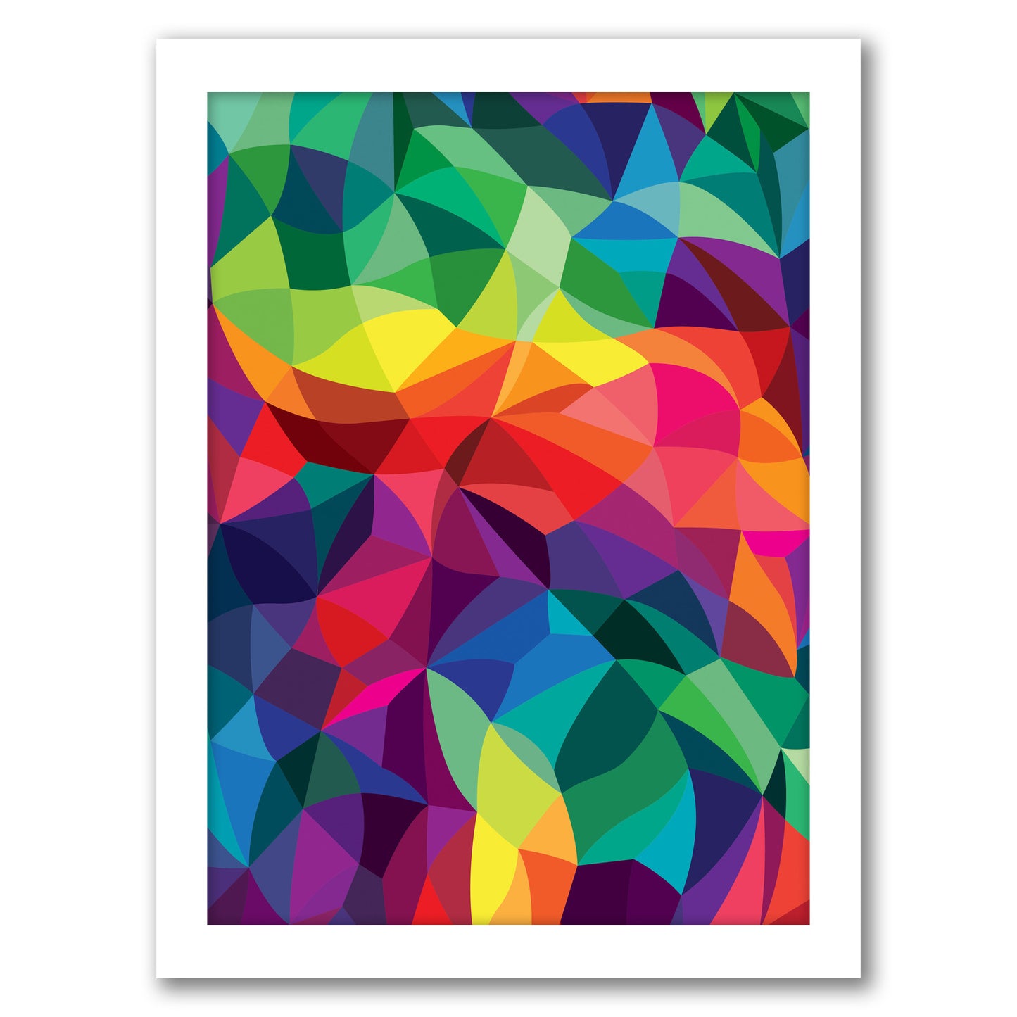 Color Shards by Joe Van Wetering - Framed Print
