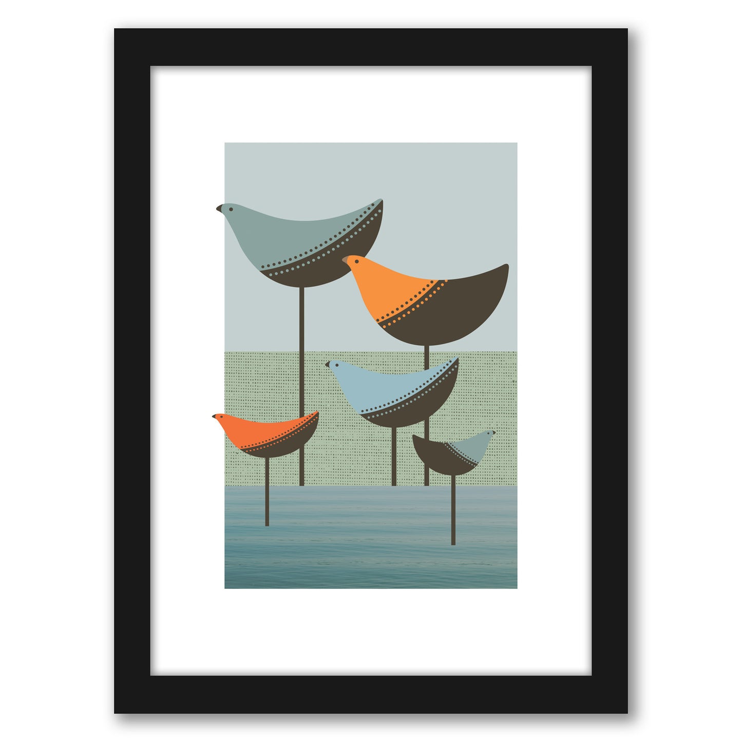 Wading Birds by Visual Philosophy - Framed Print