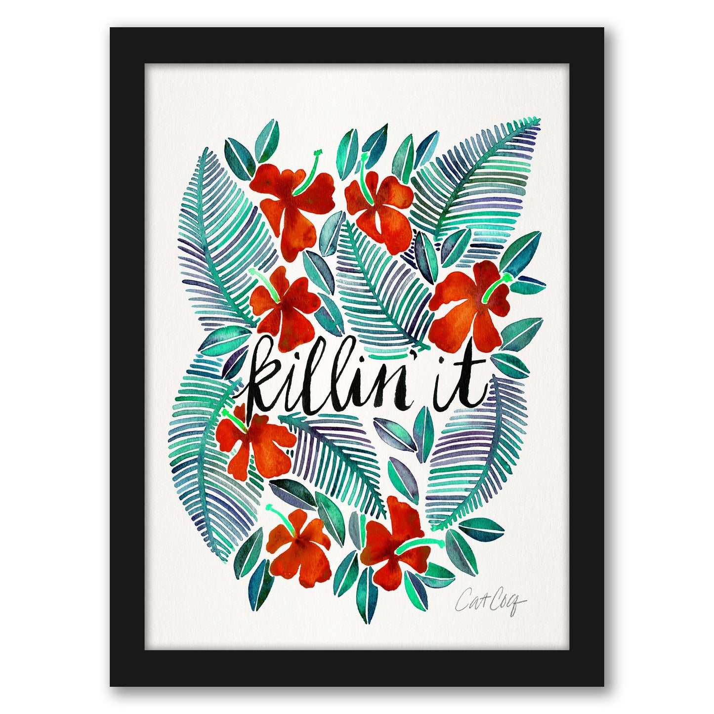 Killinit Red by Cat Coquillette - Framed Print