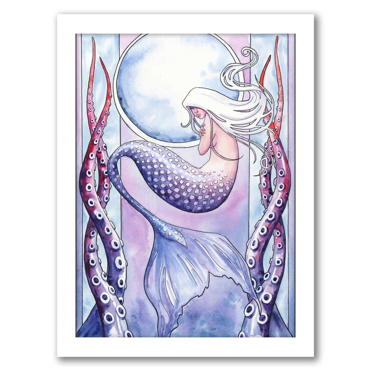 Deep Sea Mermaid by Sam Nagel - Framed Print