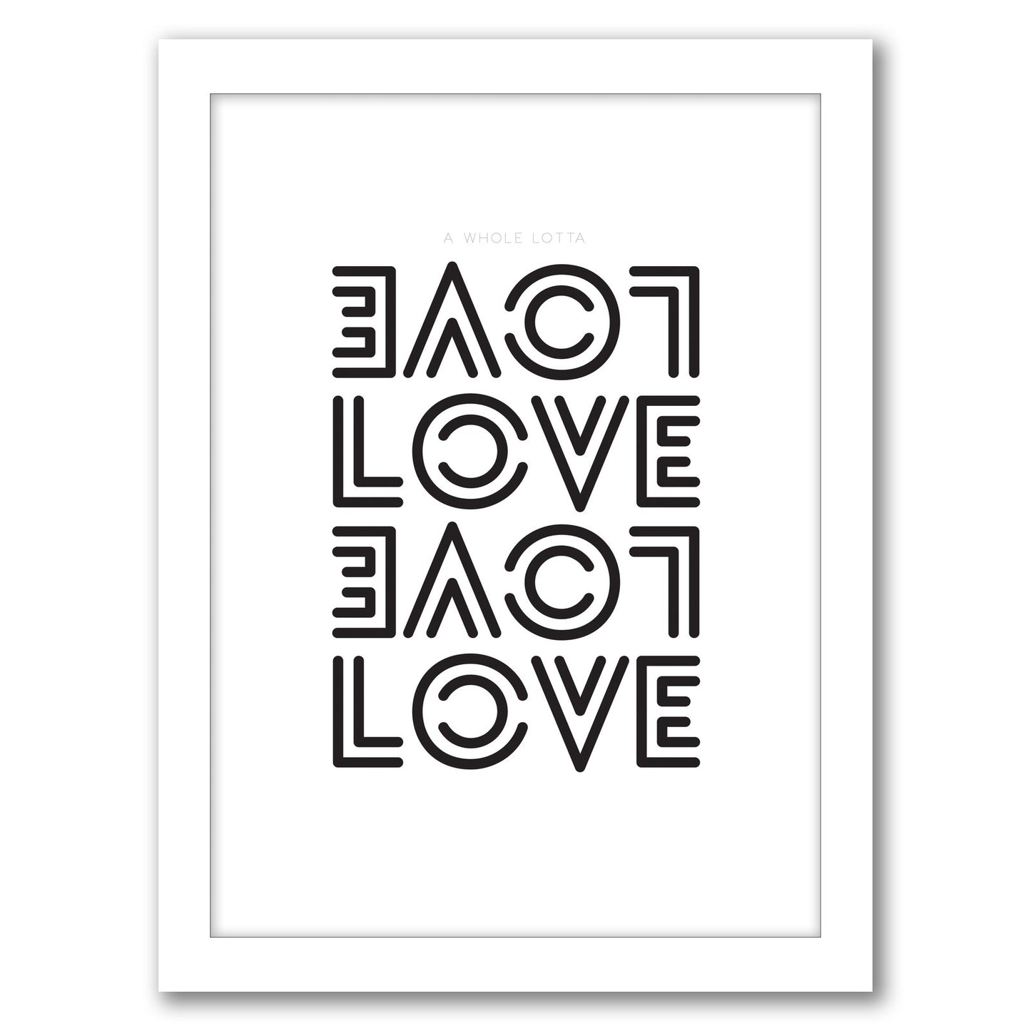 Whole Lotta Love by Visual Philosophy - Framed Print