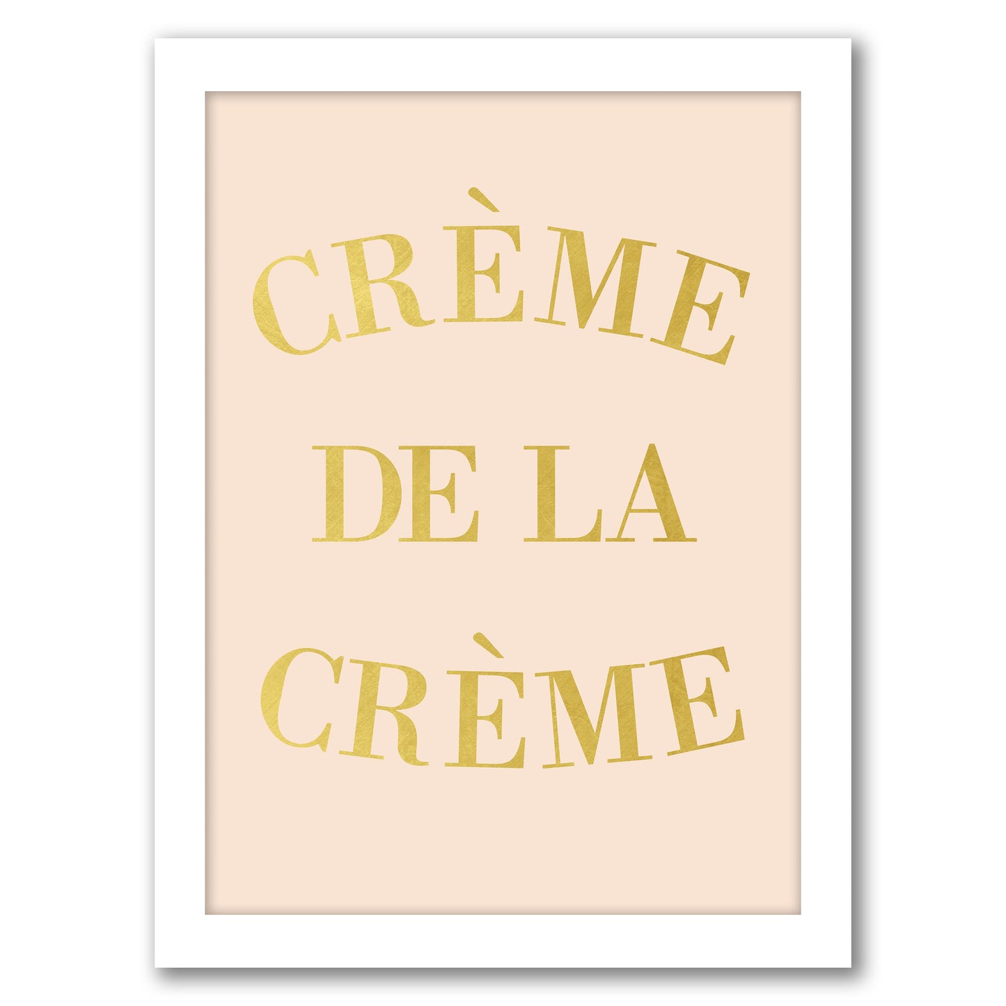 Cr?me de la Cr?me by Peach & Gold - Framed Print