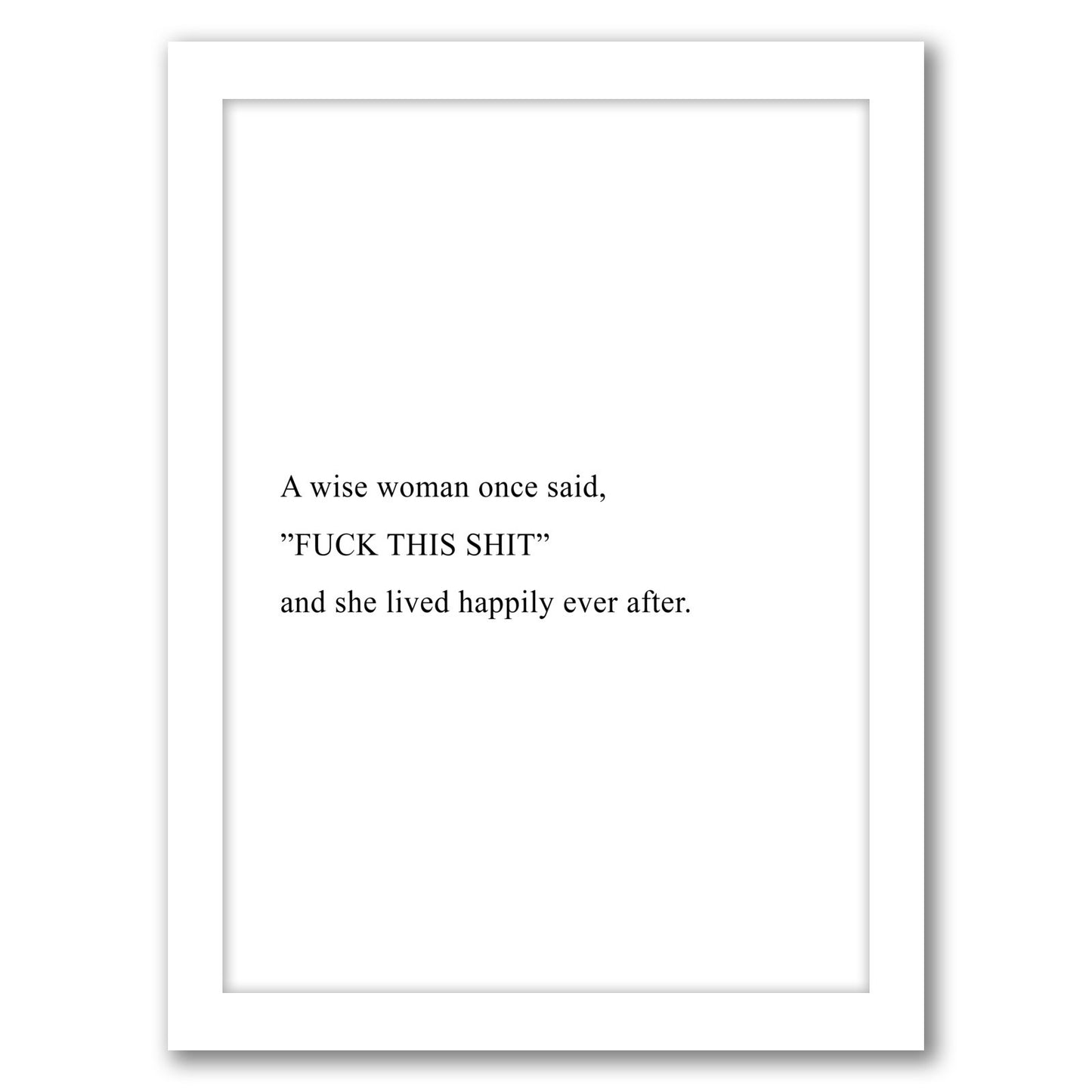 Wise Woman by Explicit Design - Framed Print