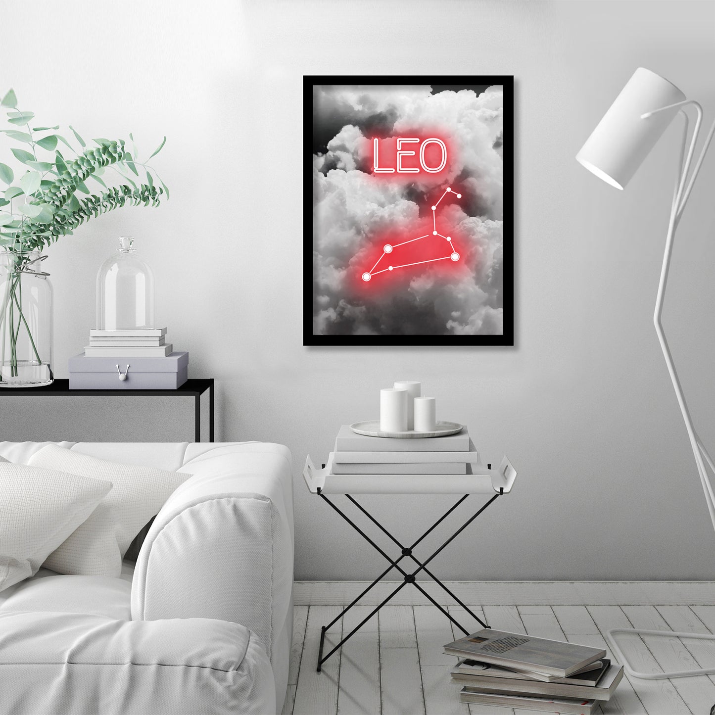 Leo Constellation by Emanuela Carratoni - Framed Print