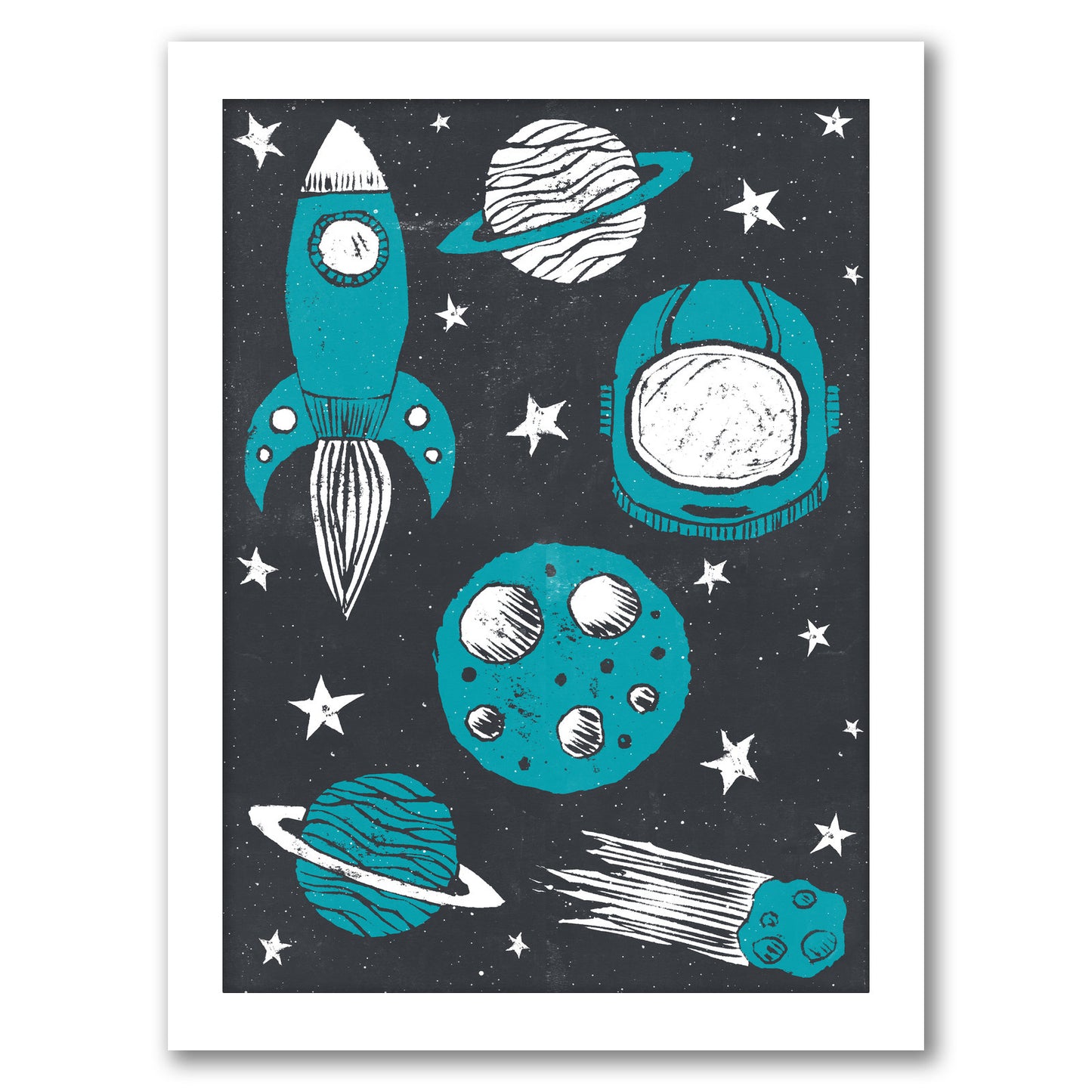 Space Age by Tracie Andrews - Framed Print