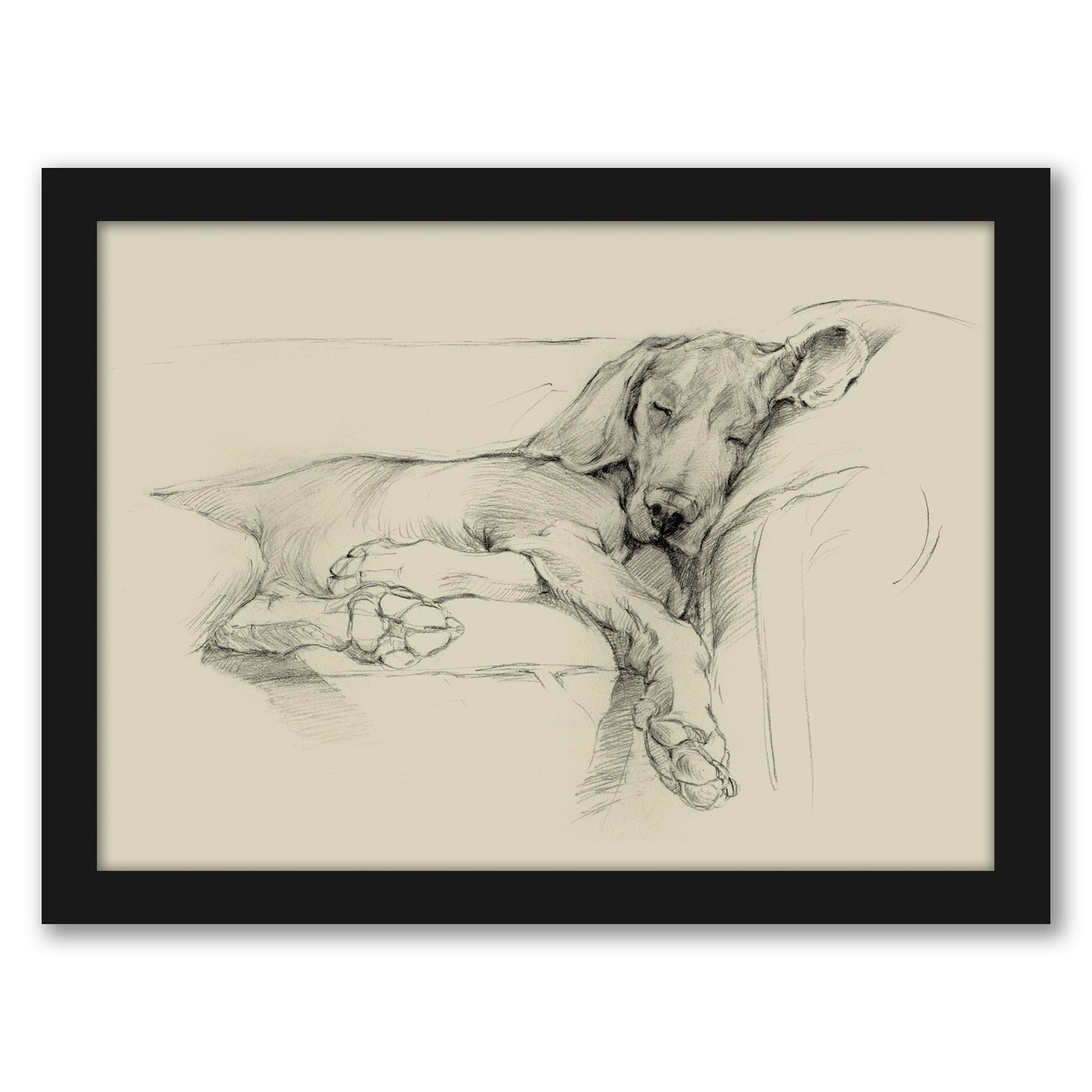 Dog Days I by Ethan Harper by World Art Group - Framed Print