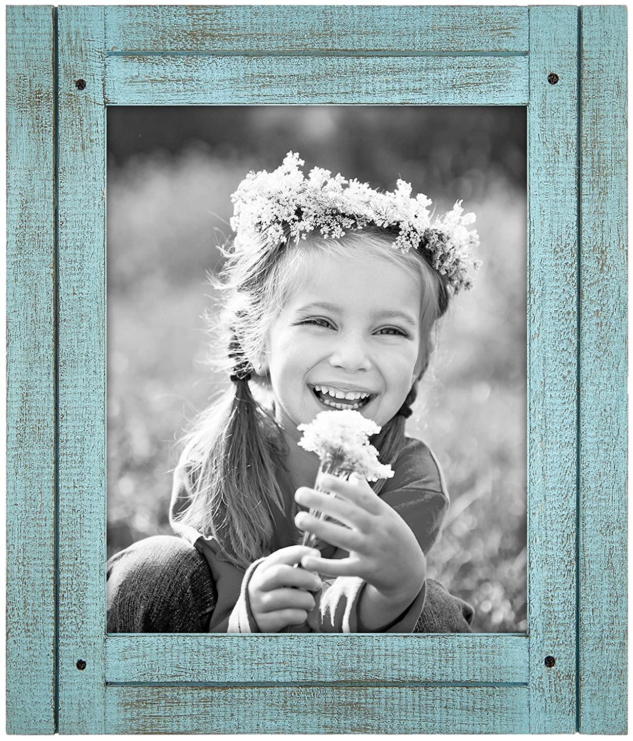 Rustic Picture Frame with Distressed Molding | Hampton Collection