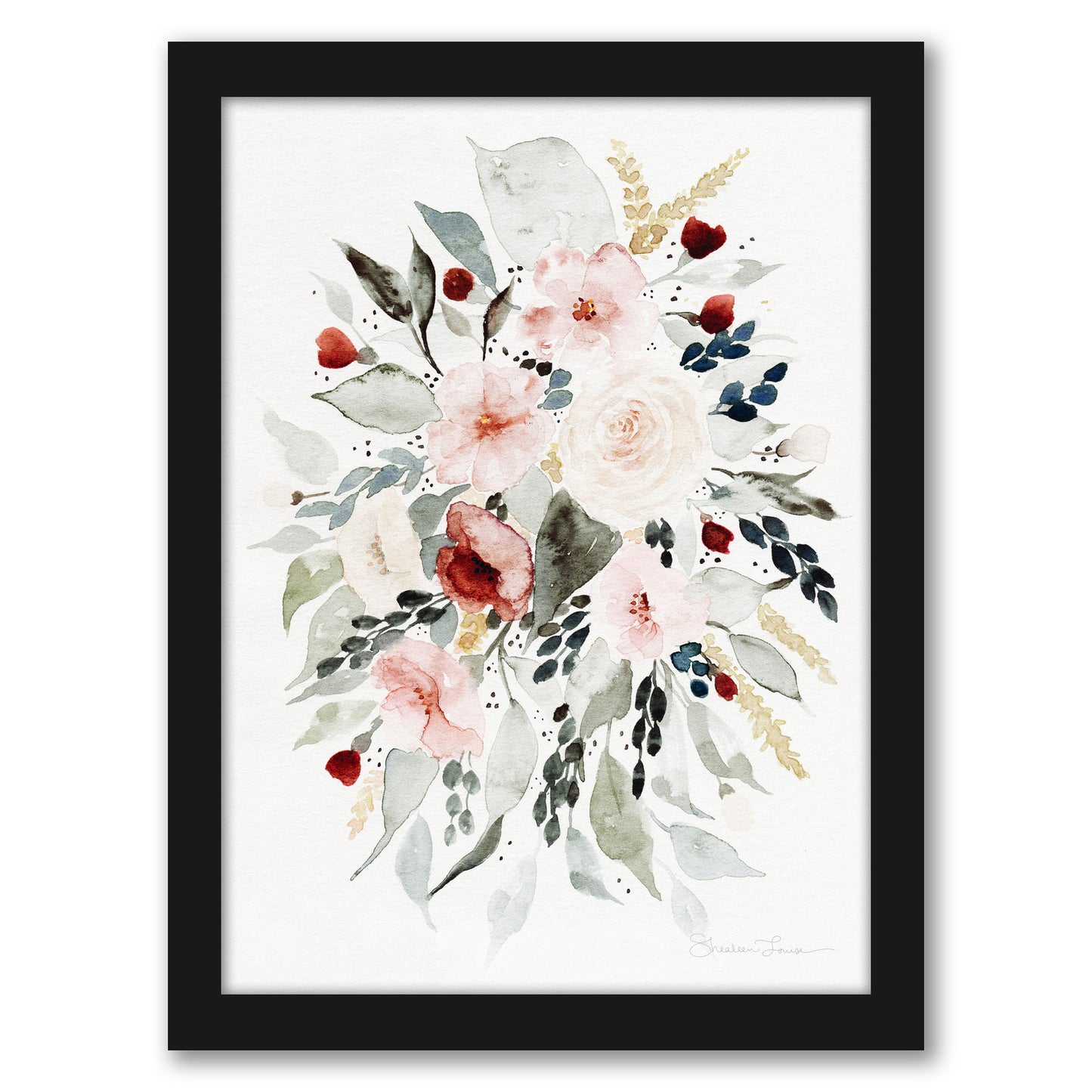 Loose Bouquet by Shealeen Louise - Framed Print