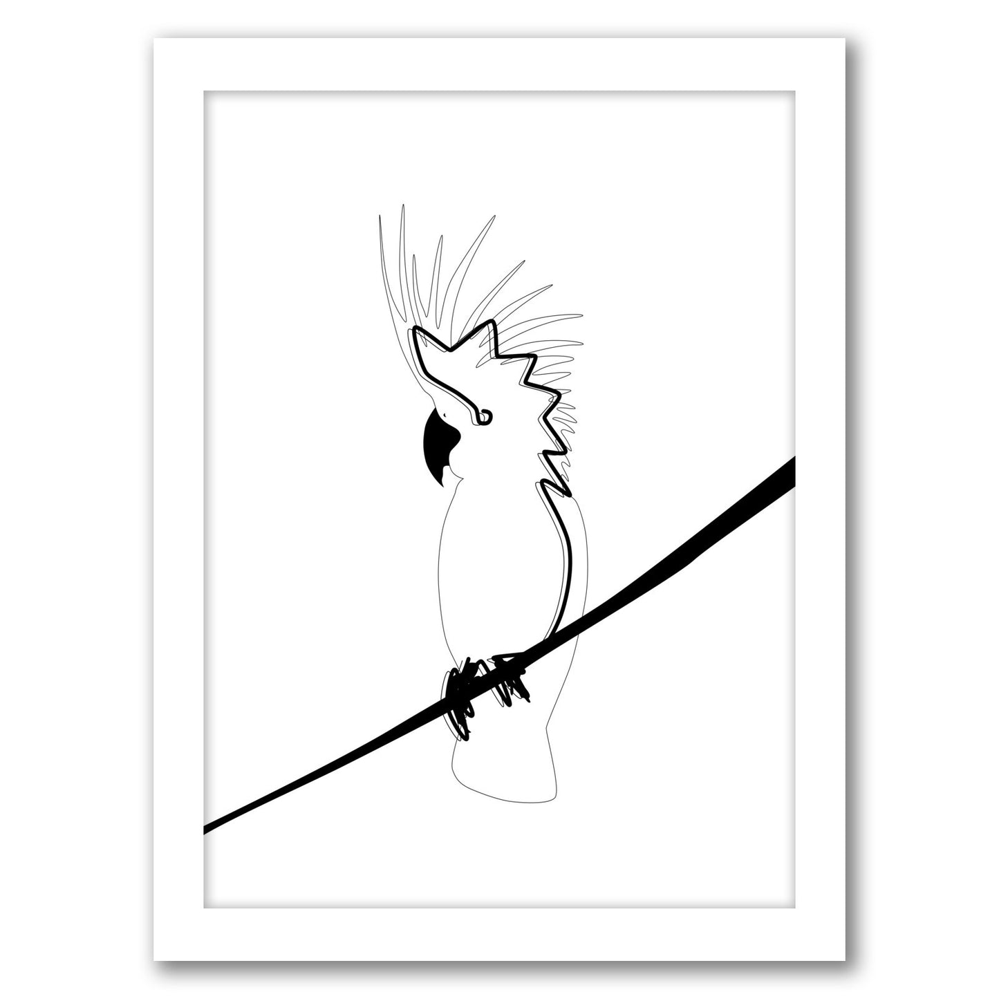 Cockatoo In Line by Explicit Design - Framed Print