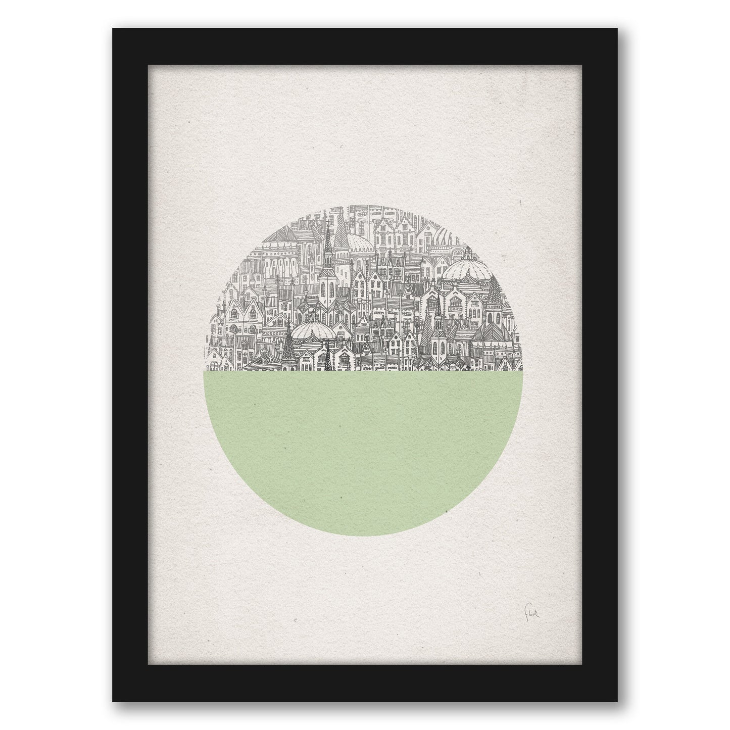 Circle by David Fleck - Framed Print