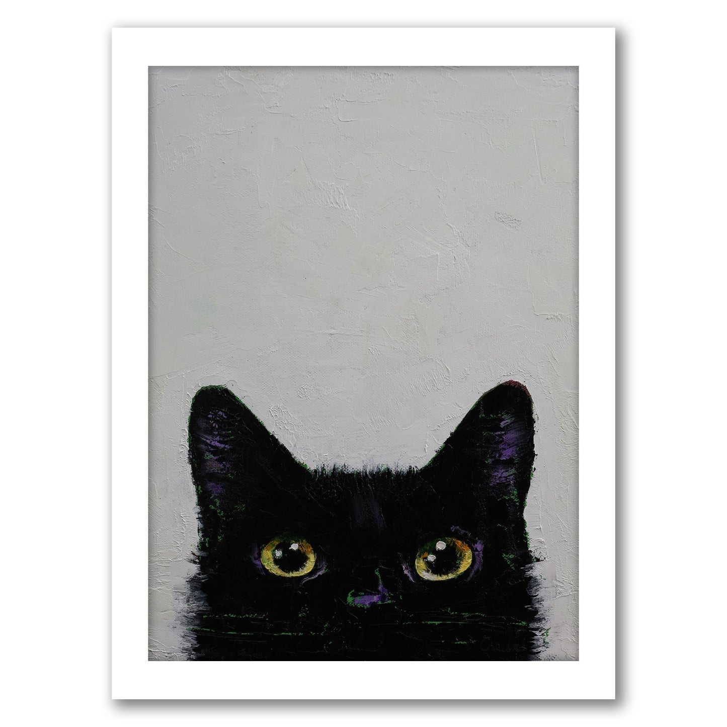 Black Cat by Michael Creese - Framed Print