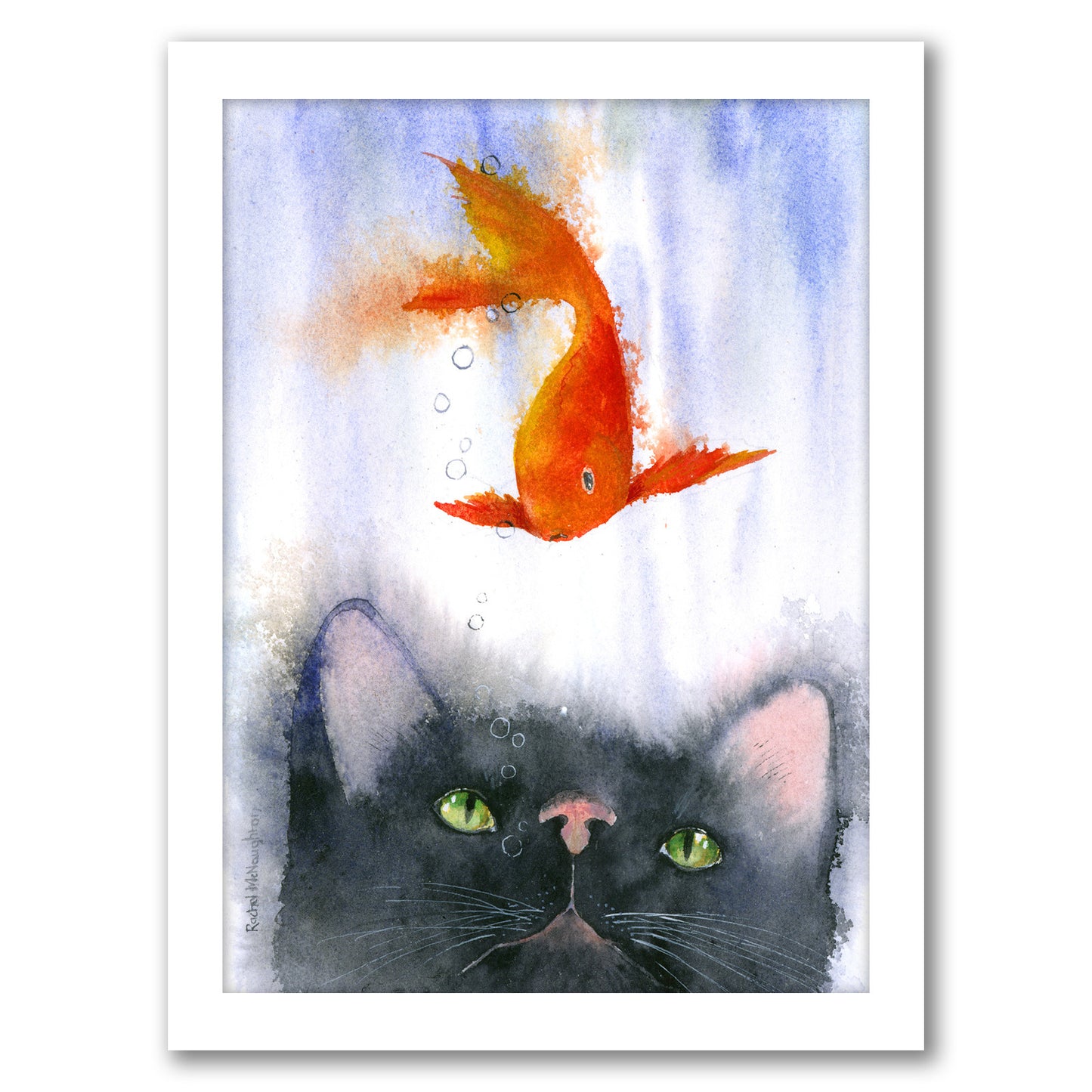 Fish Supper by Rachel McNaughton - Framed Print