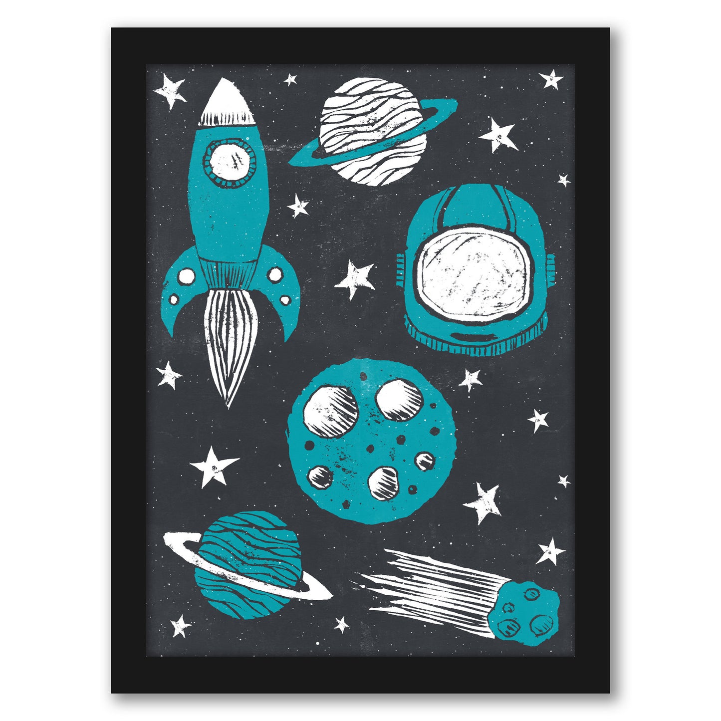 Space Age by Tracie Andrews - Framed Print