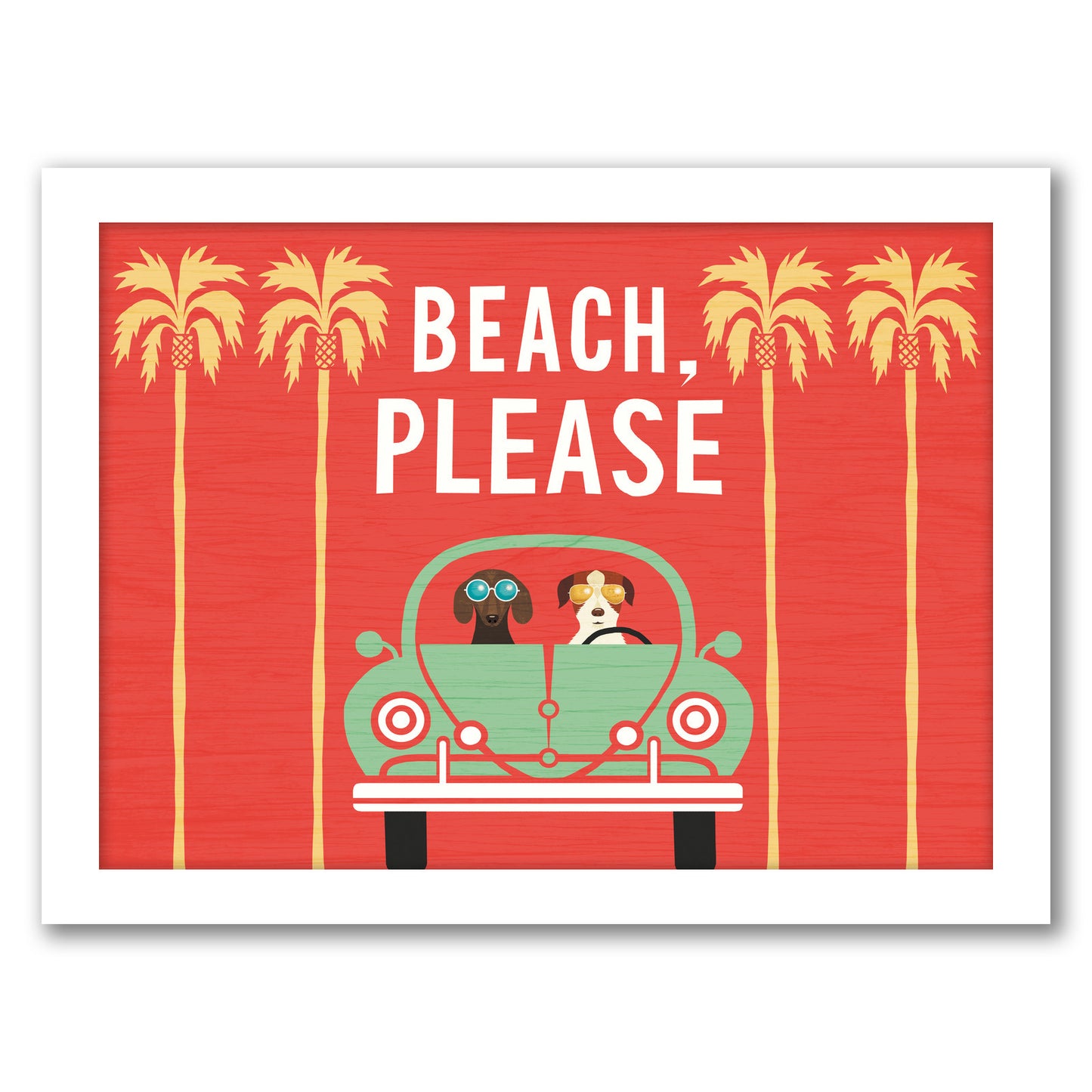 Beach Bums Beetle I by Wild Apple - Framed Print